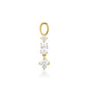 18K gold plated | White