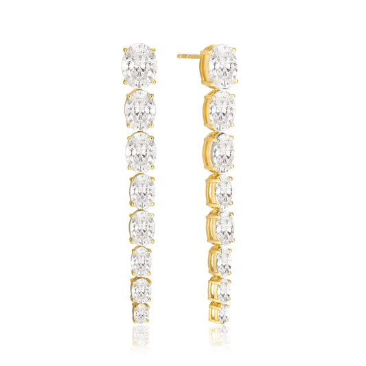 18K gold plated | White