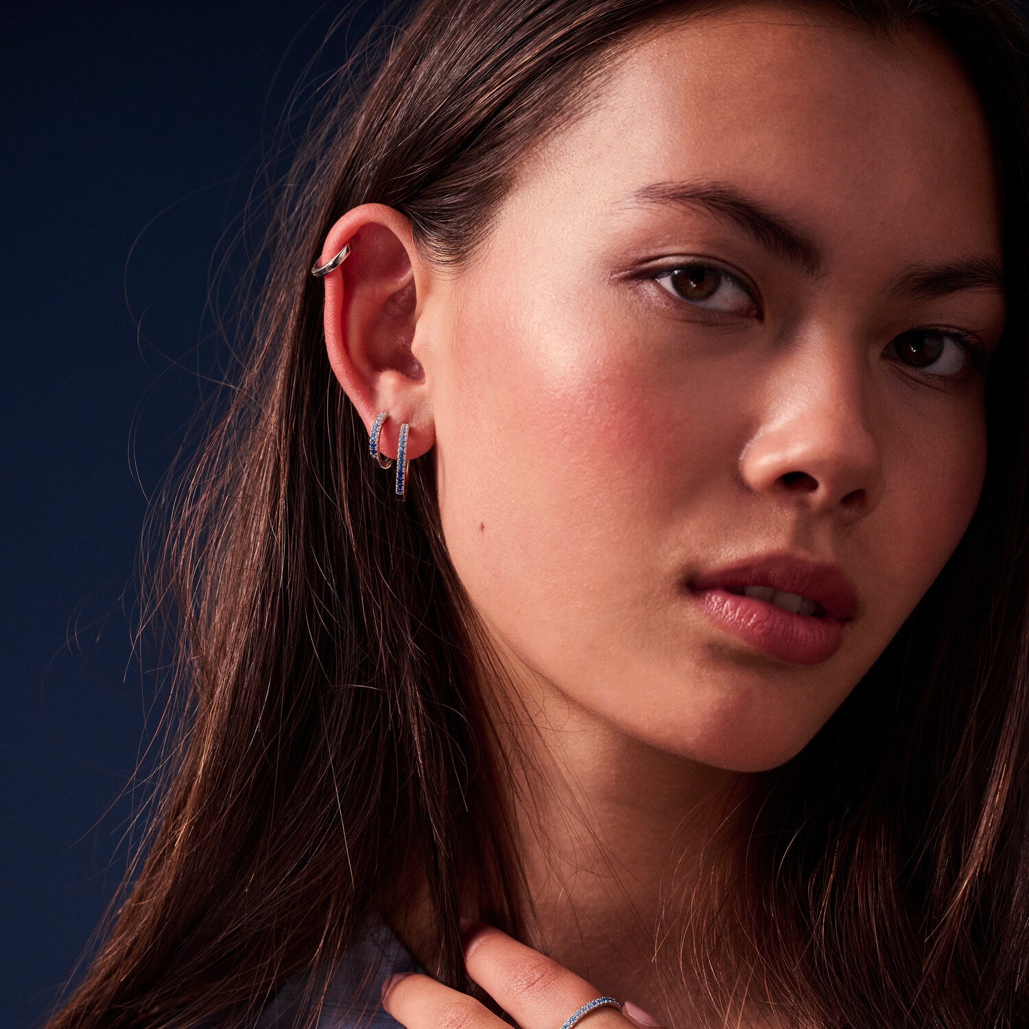 925 Sterling silver | Blue gradient | Medio