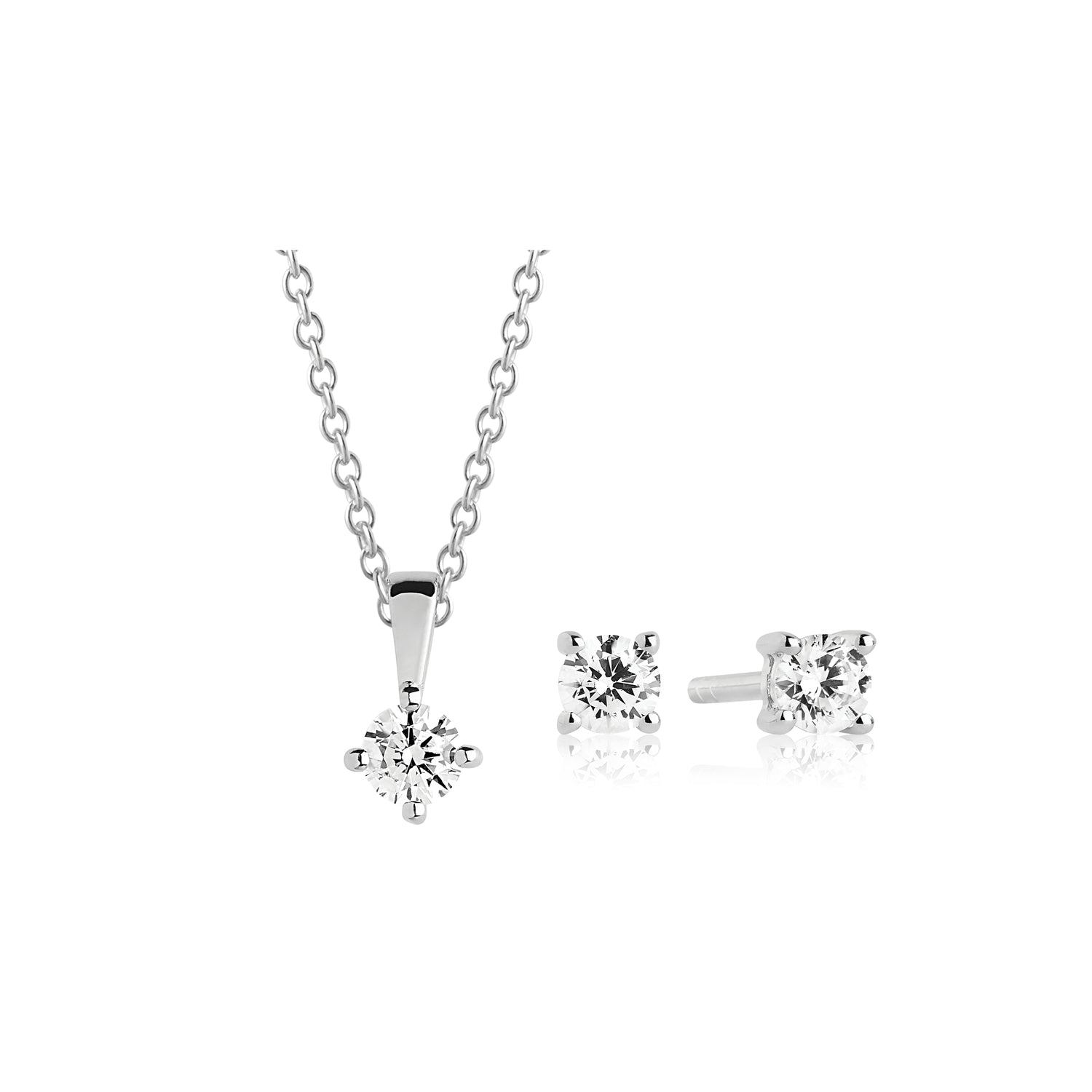 925 Sterling silver | White
