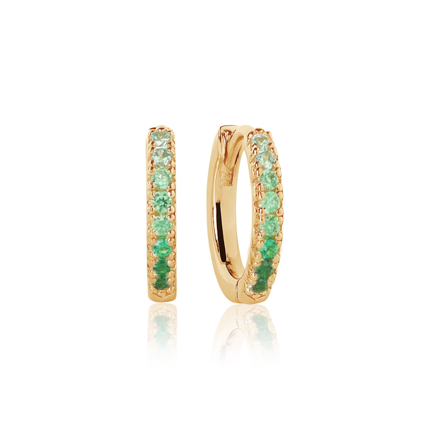 18K gold plated | Green | Medio