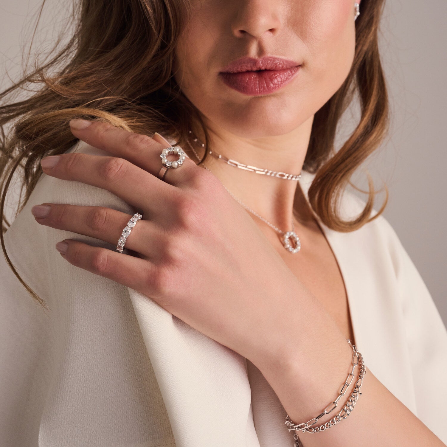 925 Sterling silver | White | 60, 925 Sterling silver | White | 58, 925 Sterling silver | White | 56, 925 Sterling silver | White | 54, 925 Sterling silver | White | 52, 925 Sterling silver | White | 50
