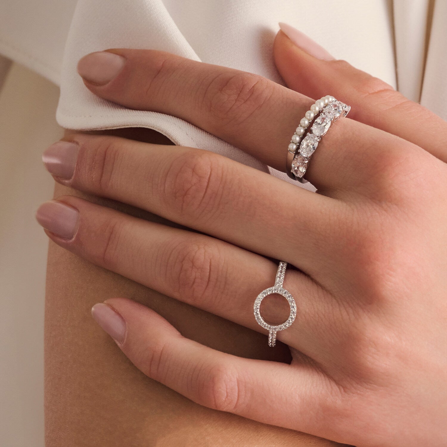 925 Sterling silver | White | 60, 925 Sterling silver | White | 58, 925 Sterling silver | White | 56, 925 Sterling silver | White | 54, 925 Sterling silver | White | 52, 925 Sterling silver | White | 50