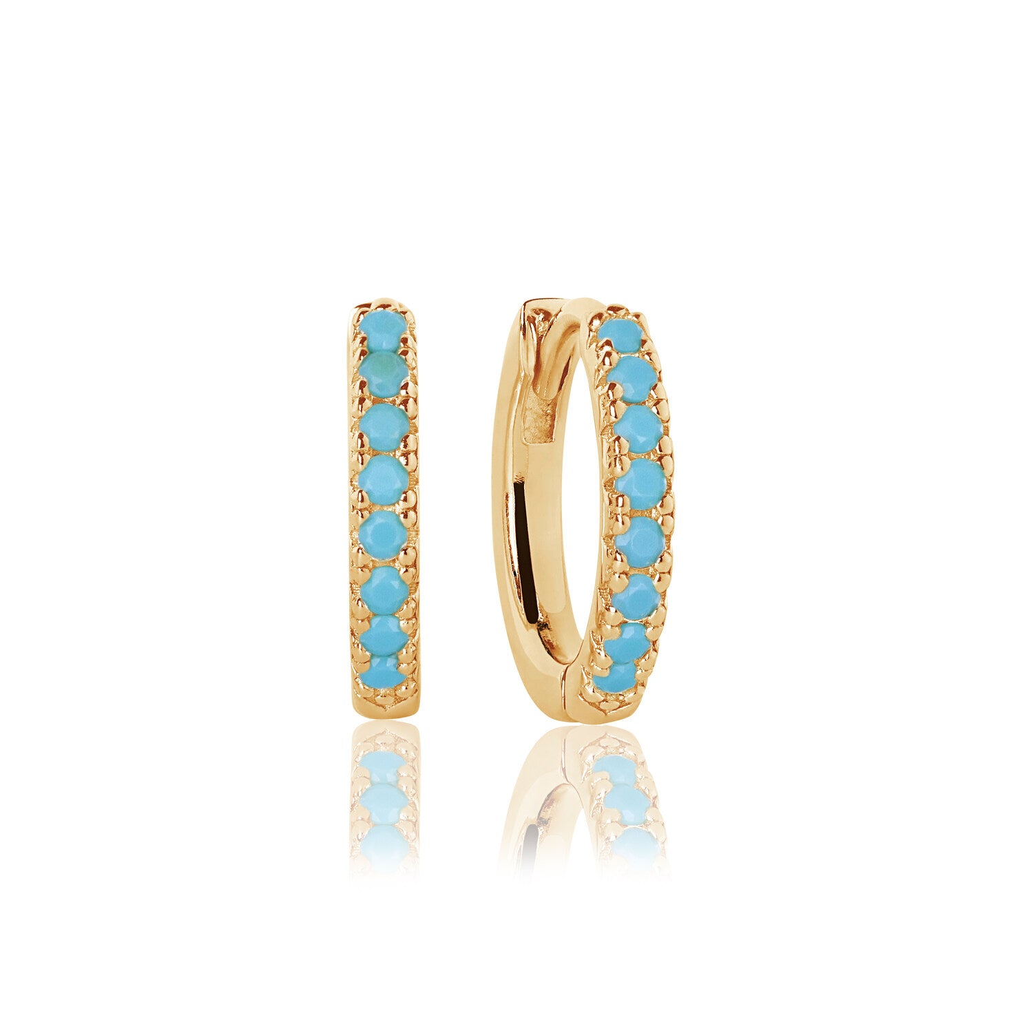 18K gold plated | Turquoise | Medio