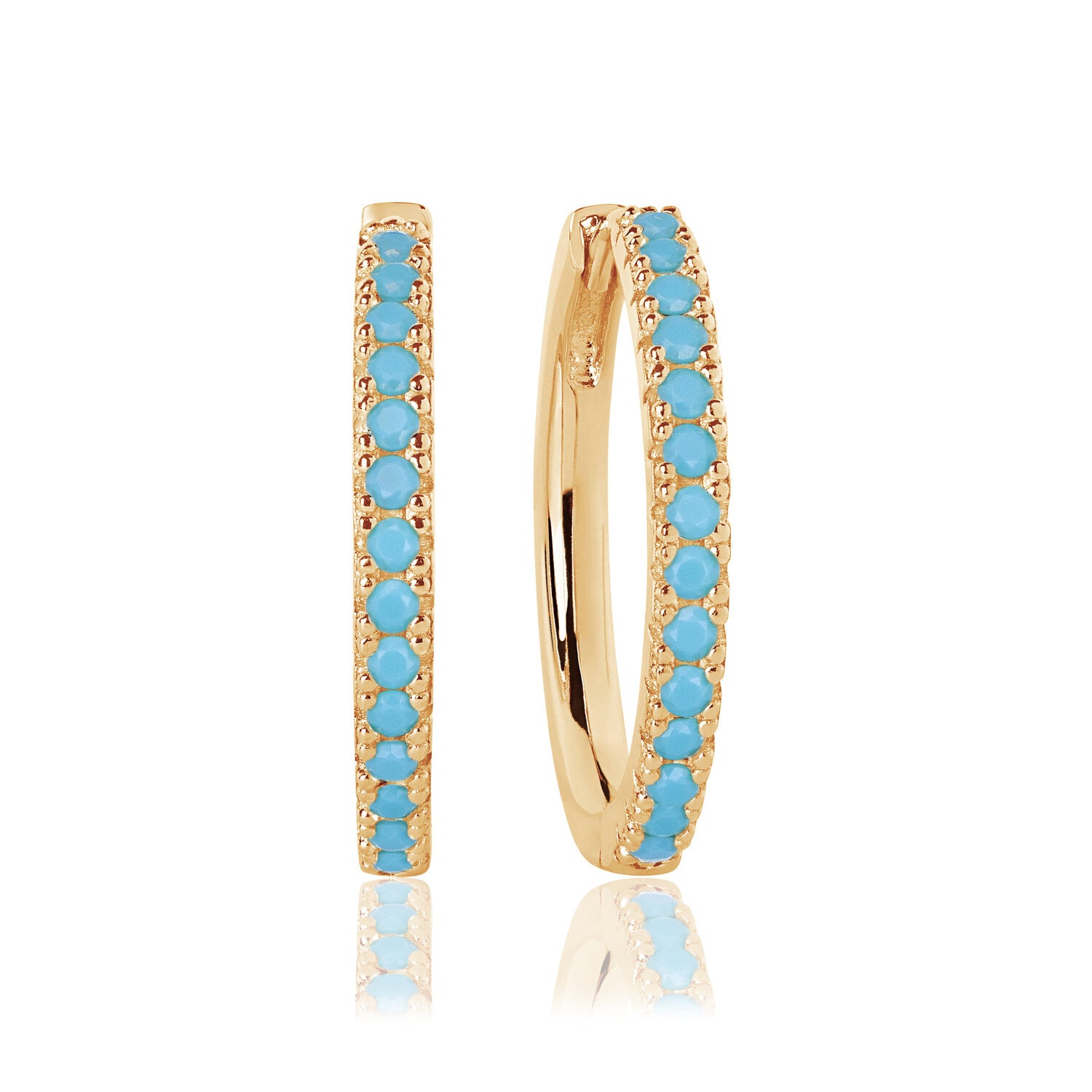 18K gold plated | Turquoise | Grande