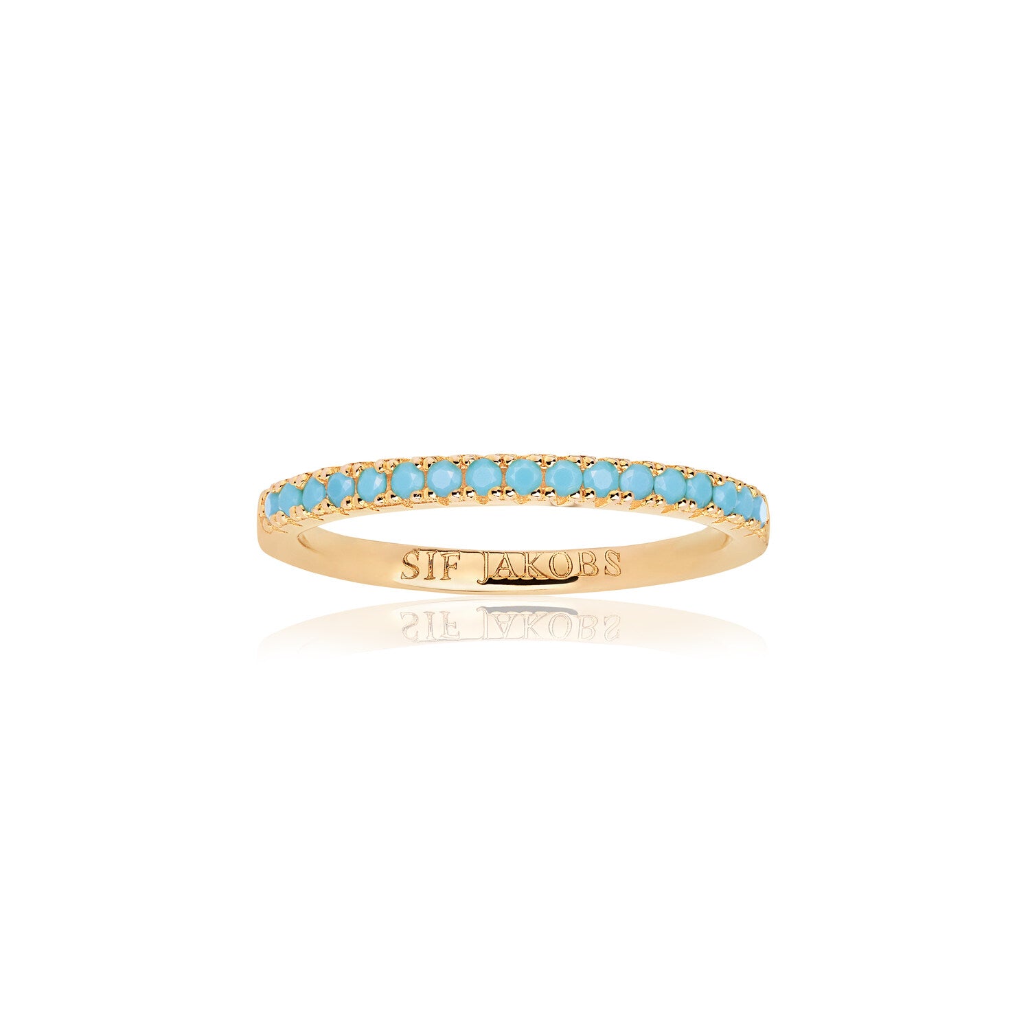 18K gold plated | Turquoise | 60, 18K gold plated | Turquoise | 58, 18K gold plated | Turquoise | 56, 18K gold plated | Turquoise | 54, 18K gold plated | Turquoise | 52, 18K gold plated | Turquoise | 50