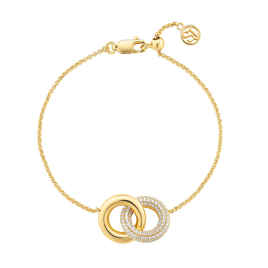 18K gold plated | White