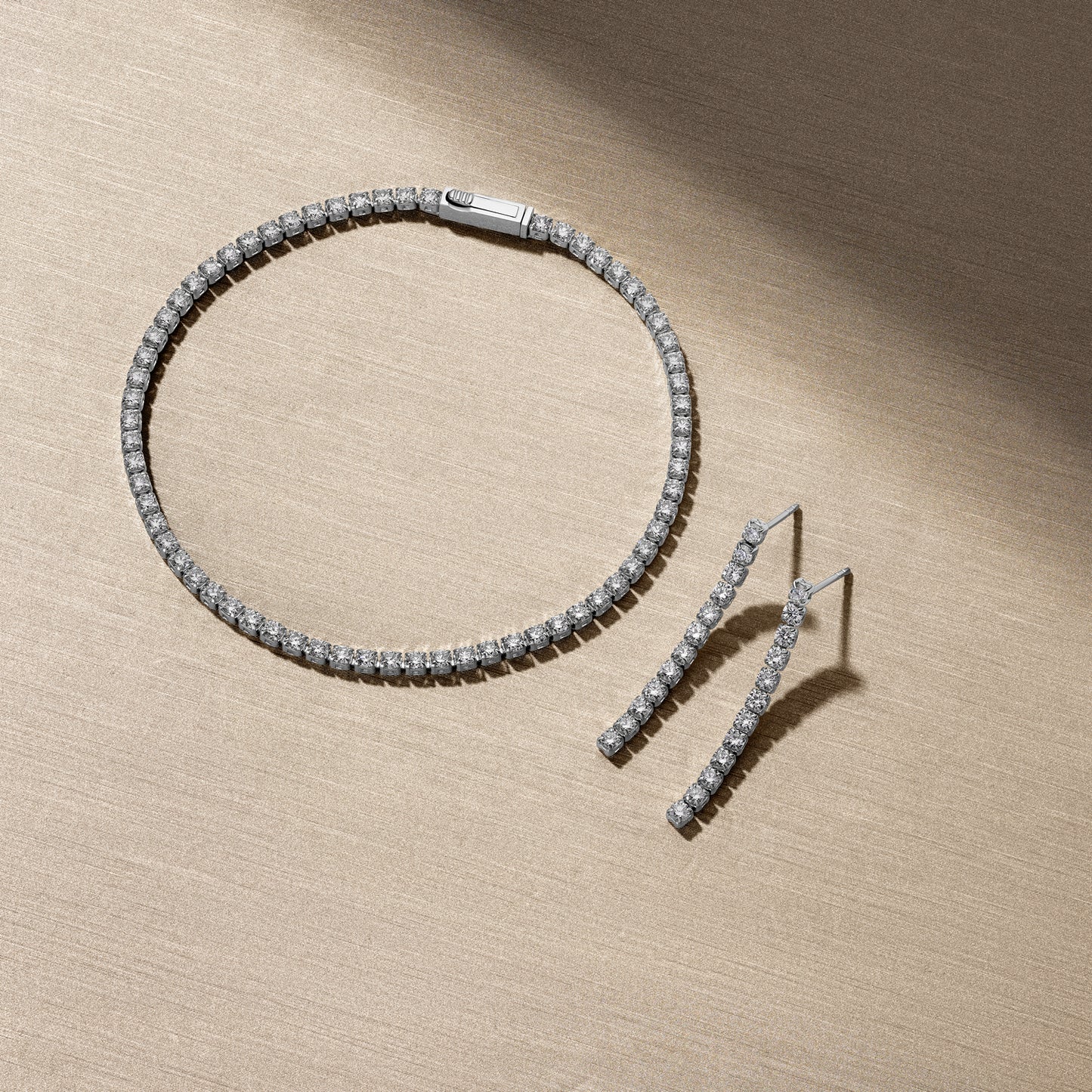 Earrings Diamante - with lab-grown diamonds