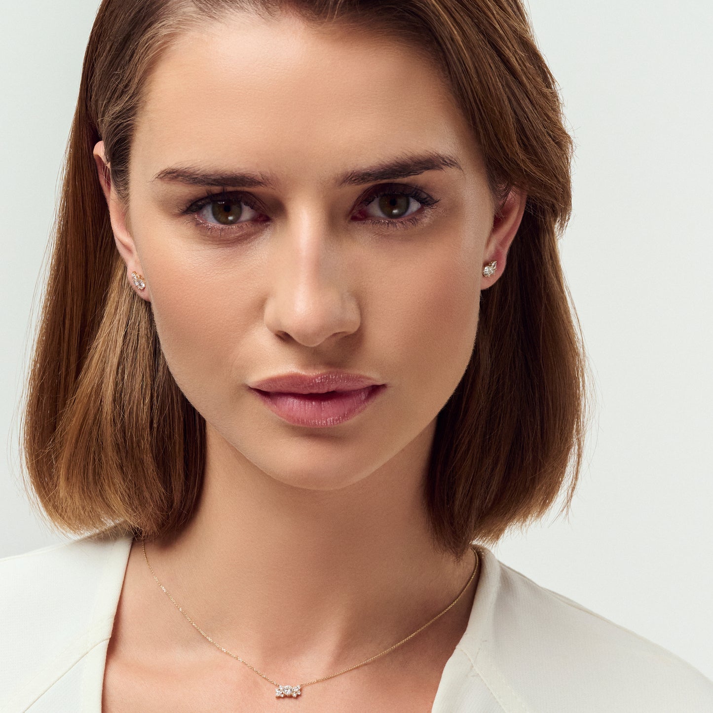 Earrings Lovere - with lab-grown diamonds