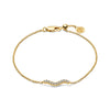 18K gold plated | White