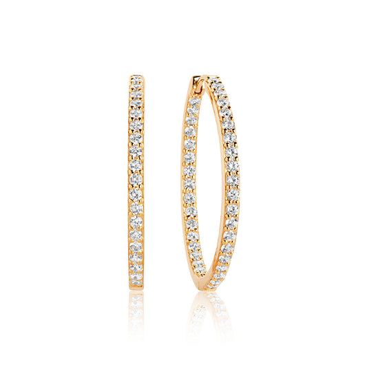 18K gold plated | White