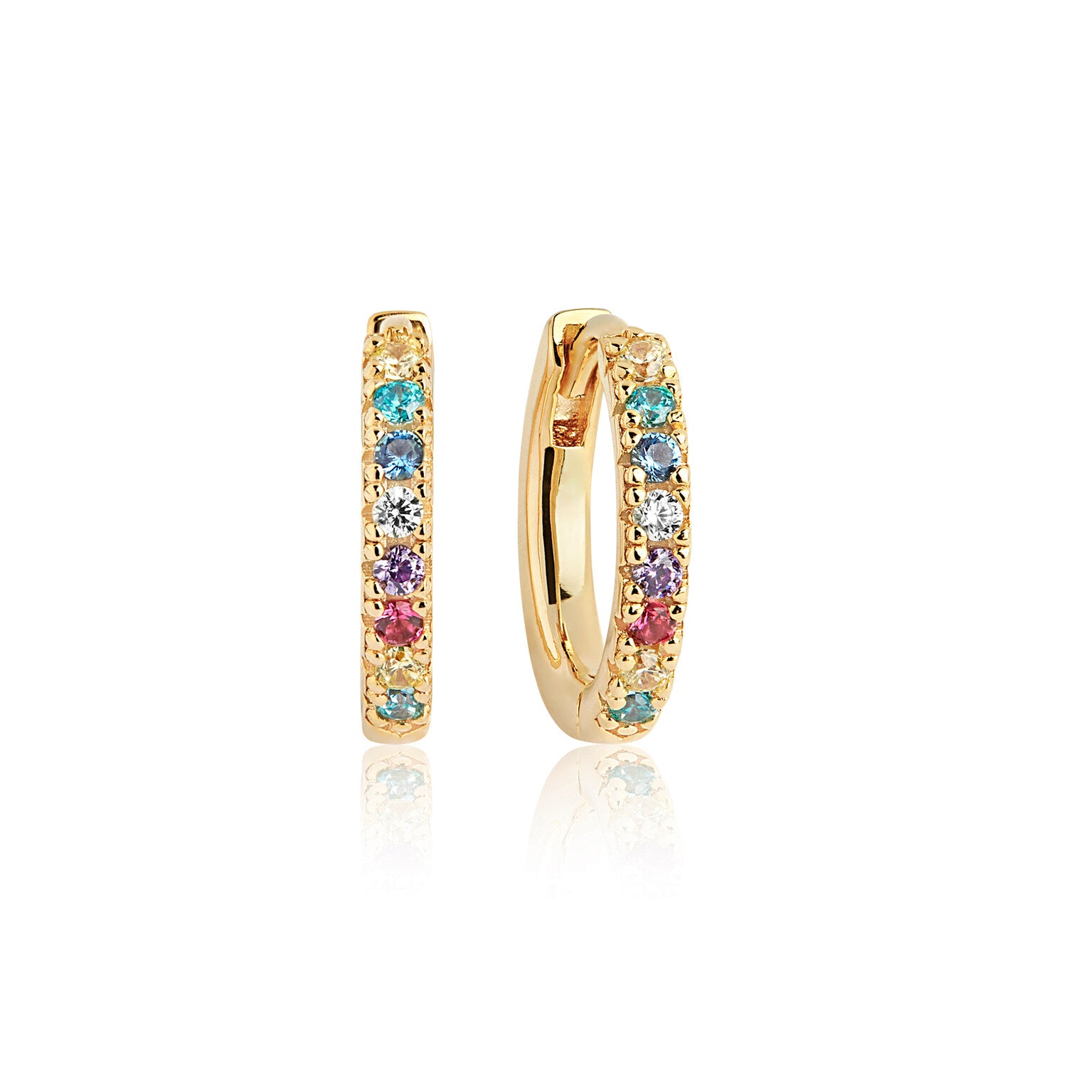 18K gold plated | Rainbow | Medio