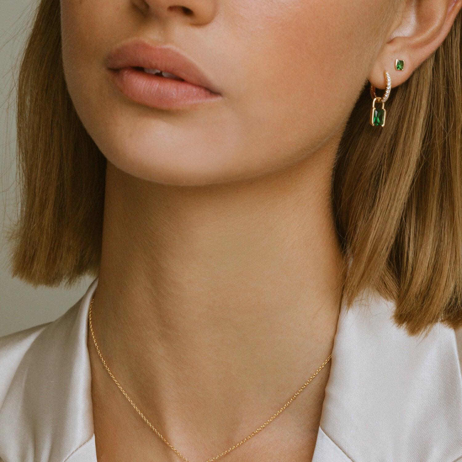 18K gold plated | Green