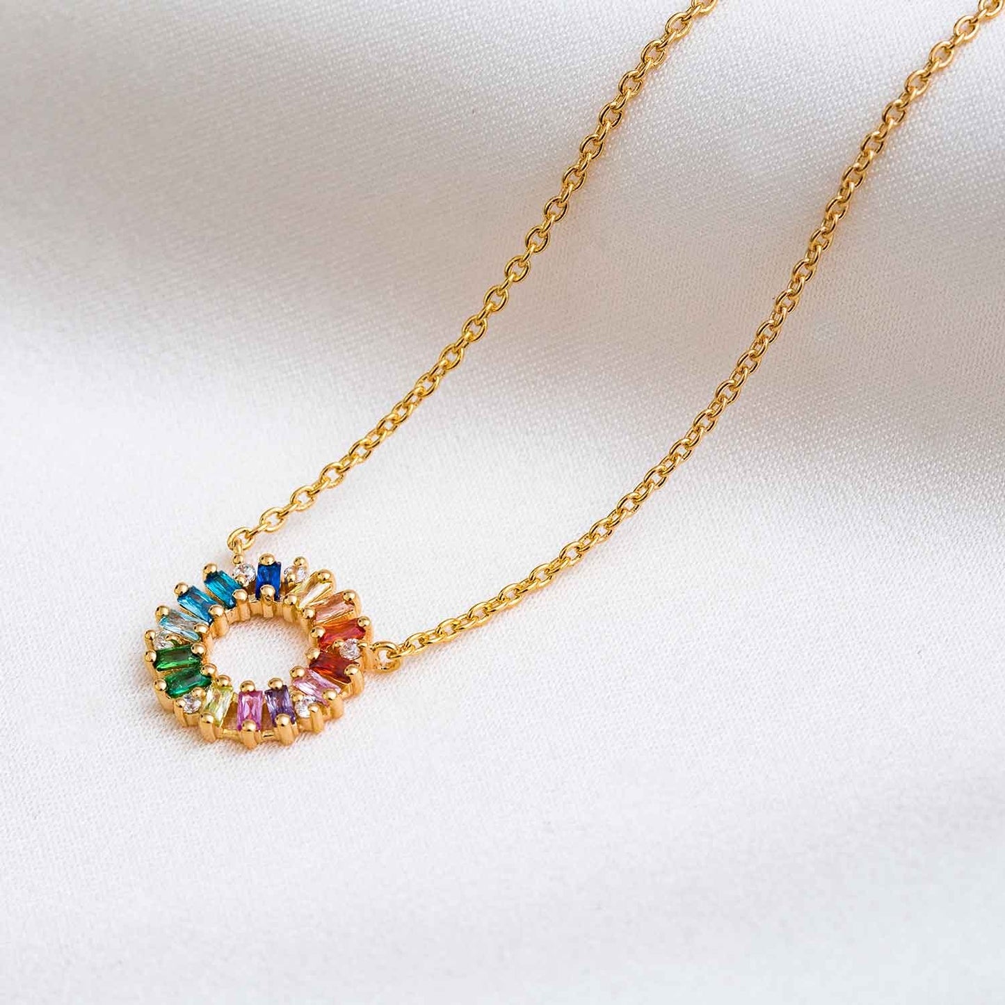 18K gold plated | Rainbow