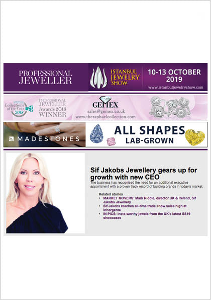 Sif Jakobs Jewellery i Professional Jeweller - New CEO