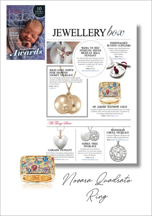  Sif Jakobs Jewelery Novara Ring in Project Baby - gold with multicolored zirconia
