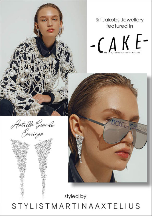  Sif Jakobs Jewelery Antella Earrings in CAKE - silver with white zirconia - Party - luxury