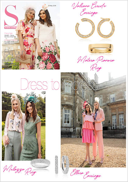  Sif Jakobs Jewelery Rings and Earrings in Sunday Express - Silver - Gold - White Zirconia