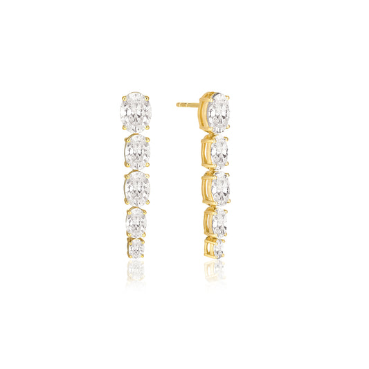 18K gold plated | White