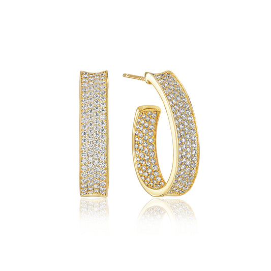 18K gold plated | White