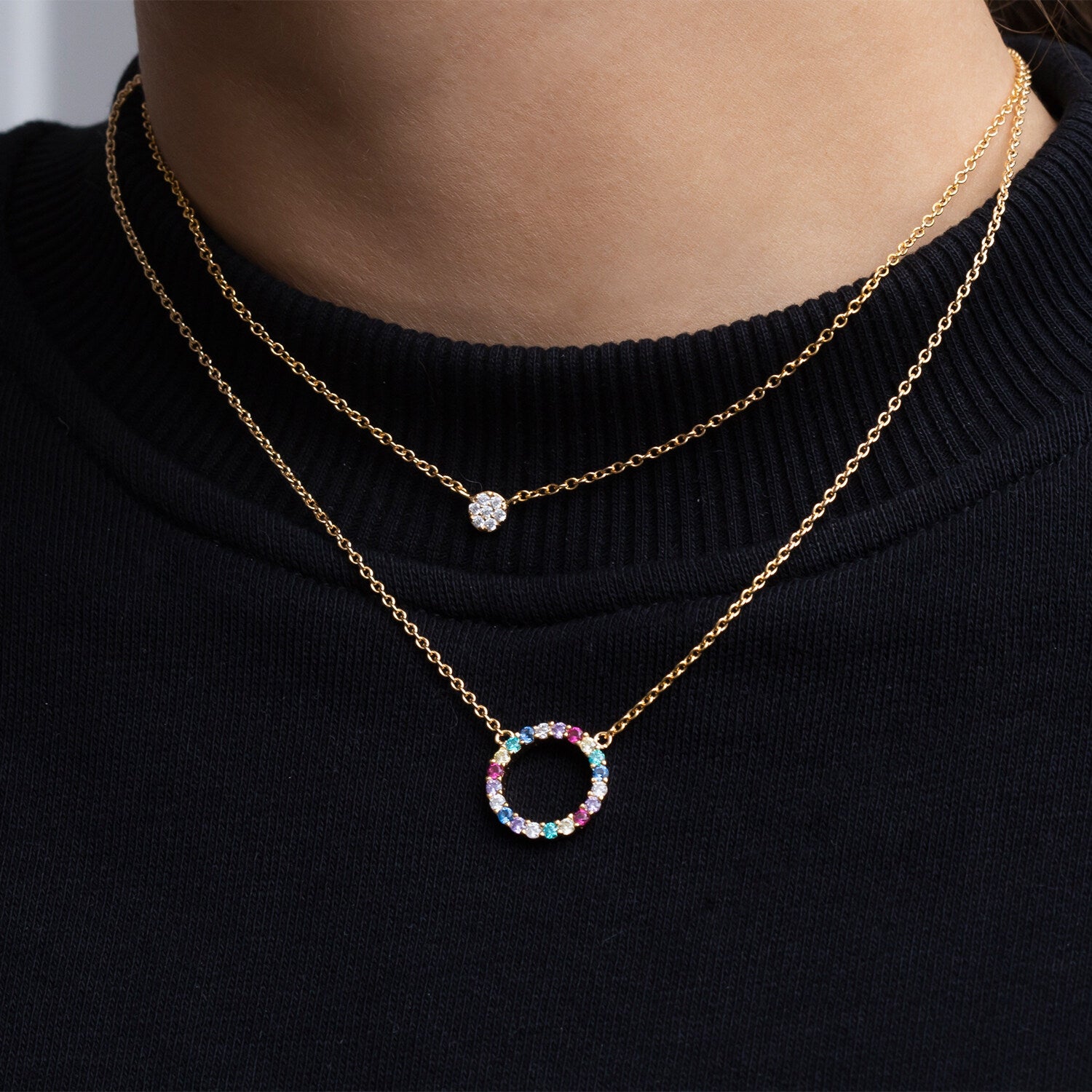 18K gold plated | Rainbow | Grande