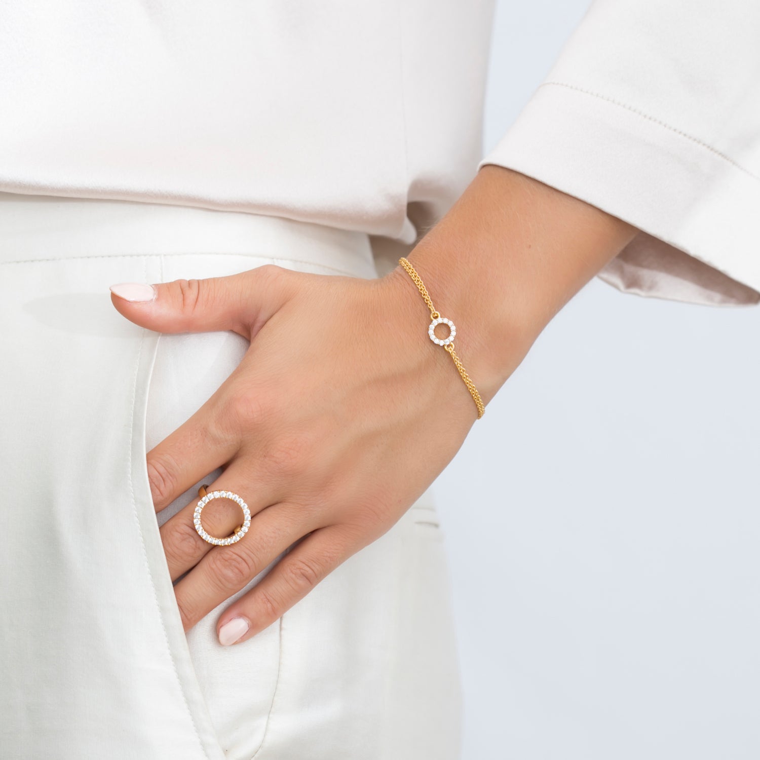 18K gold plated | White | Piccolo