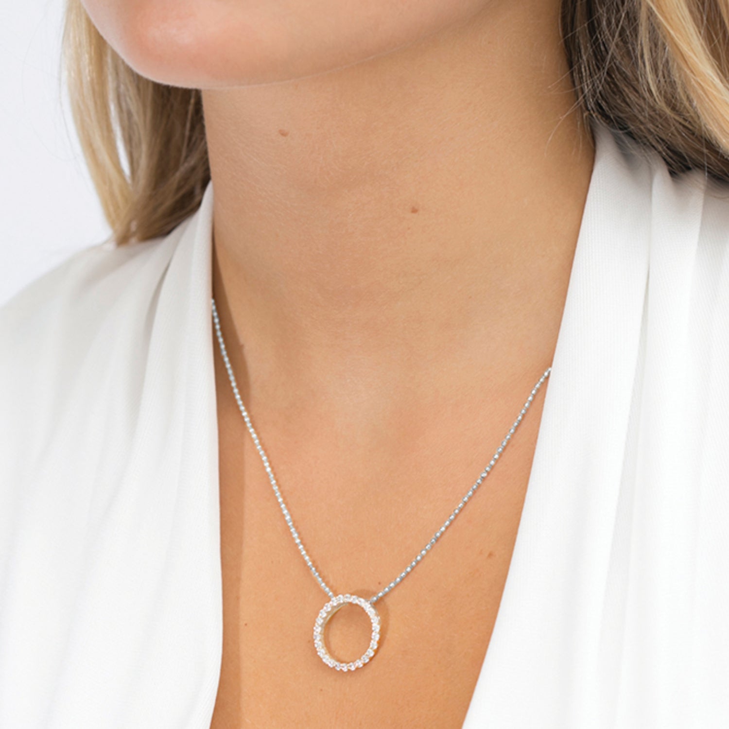 925 Sterling silver | White | 45-60 cm, 925 Sterling silver | White | 38-45 cm
