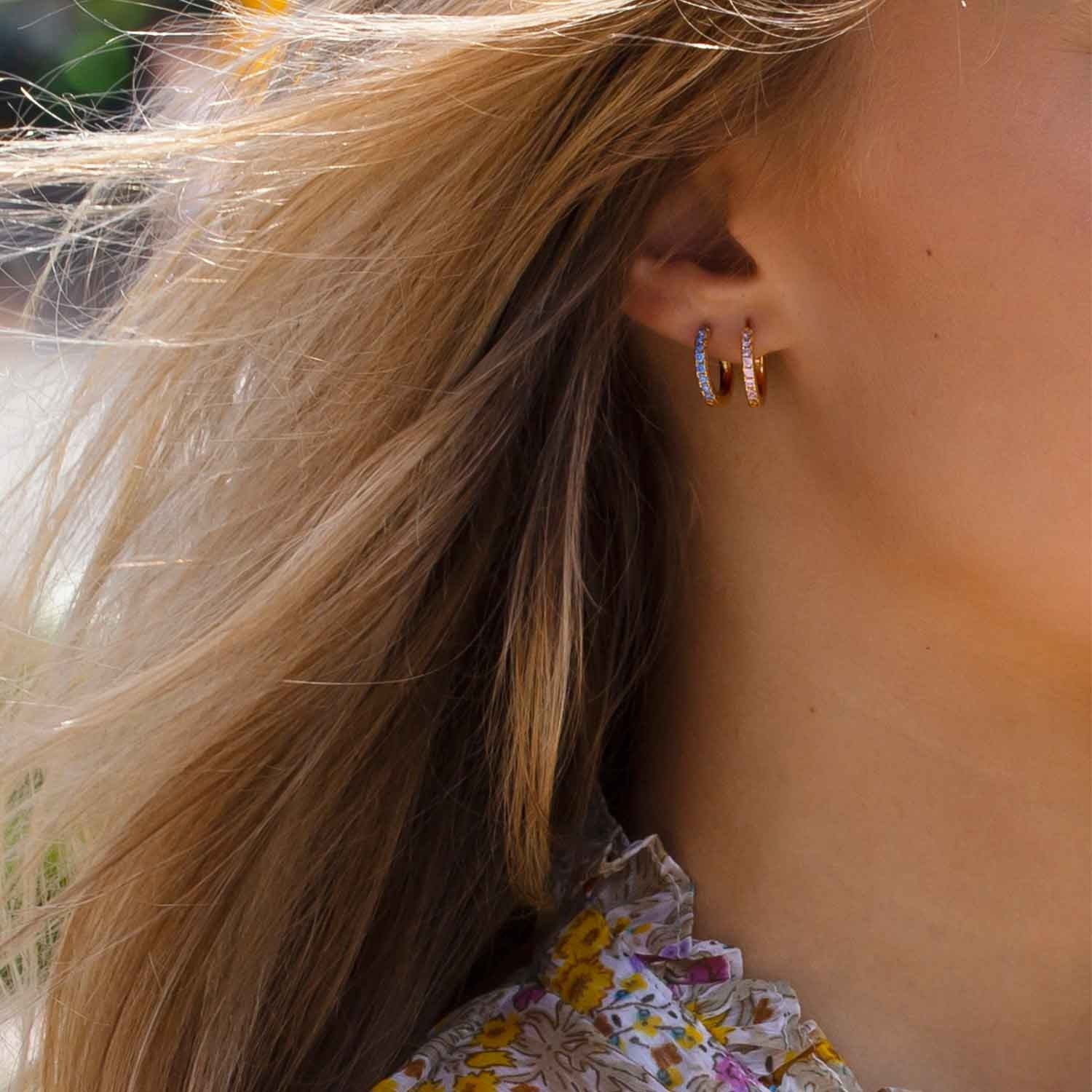 18K gold plated | Blue | Medio