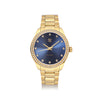 Stainless steel gold | Dark Blue dial