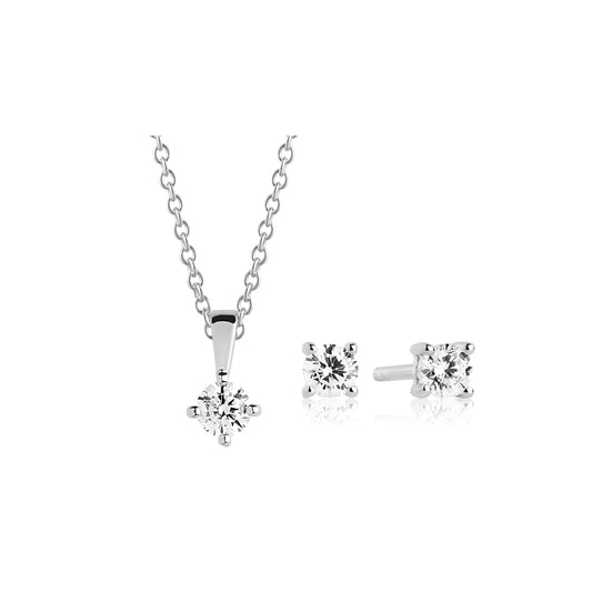 925 Sterling silver | White