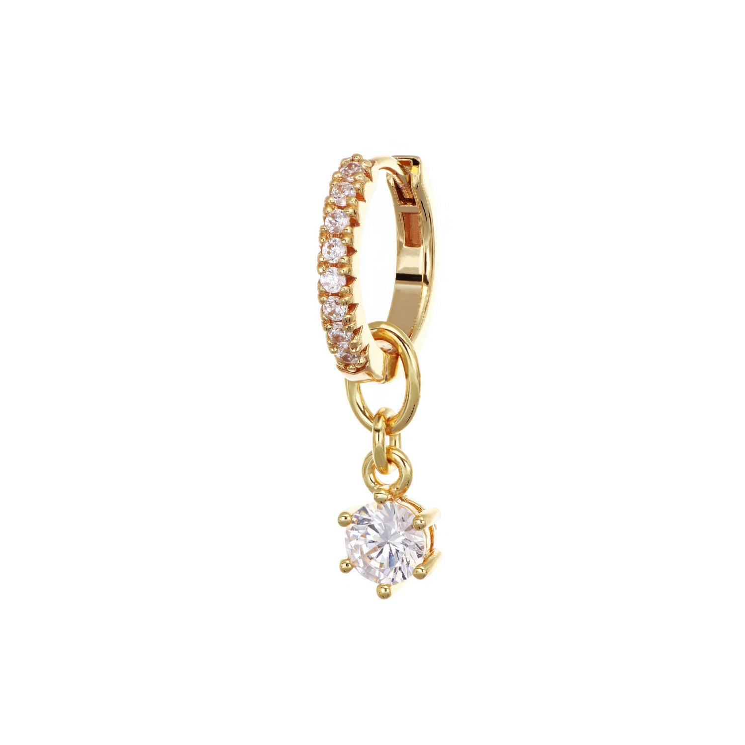 18K gold plated | White