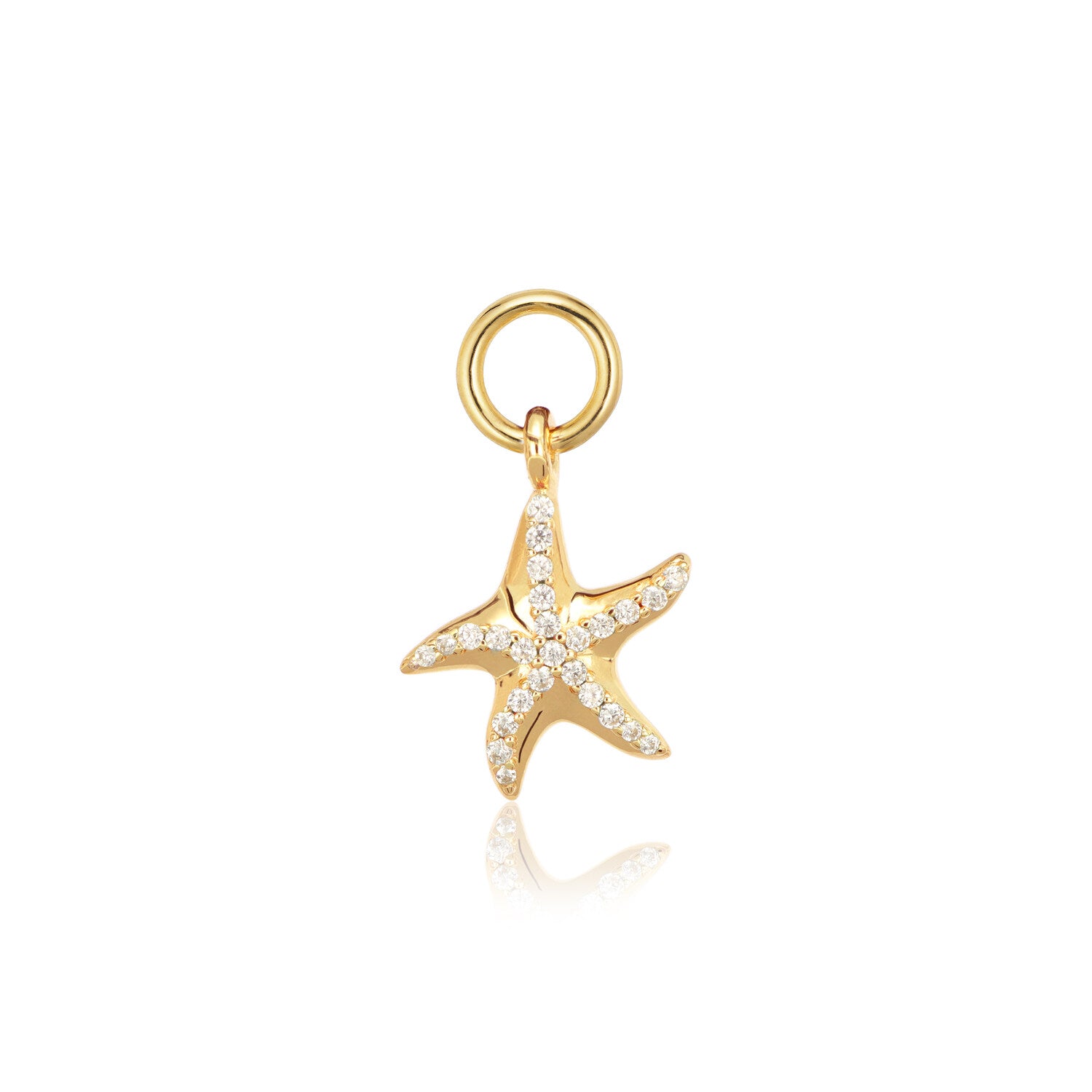 18K gold plated | White