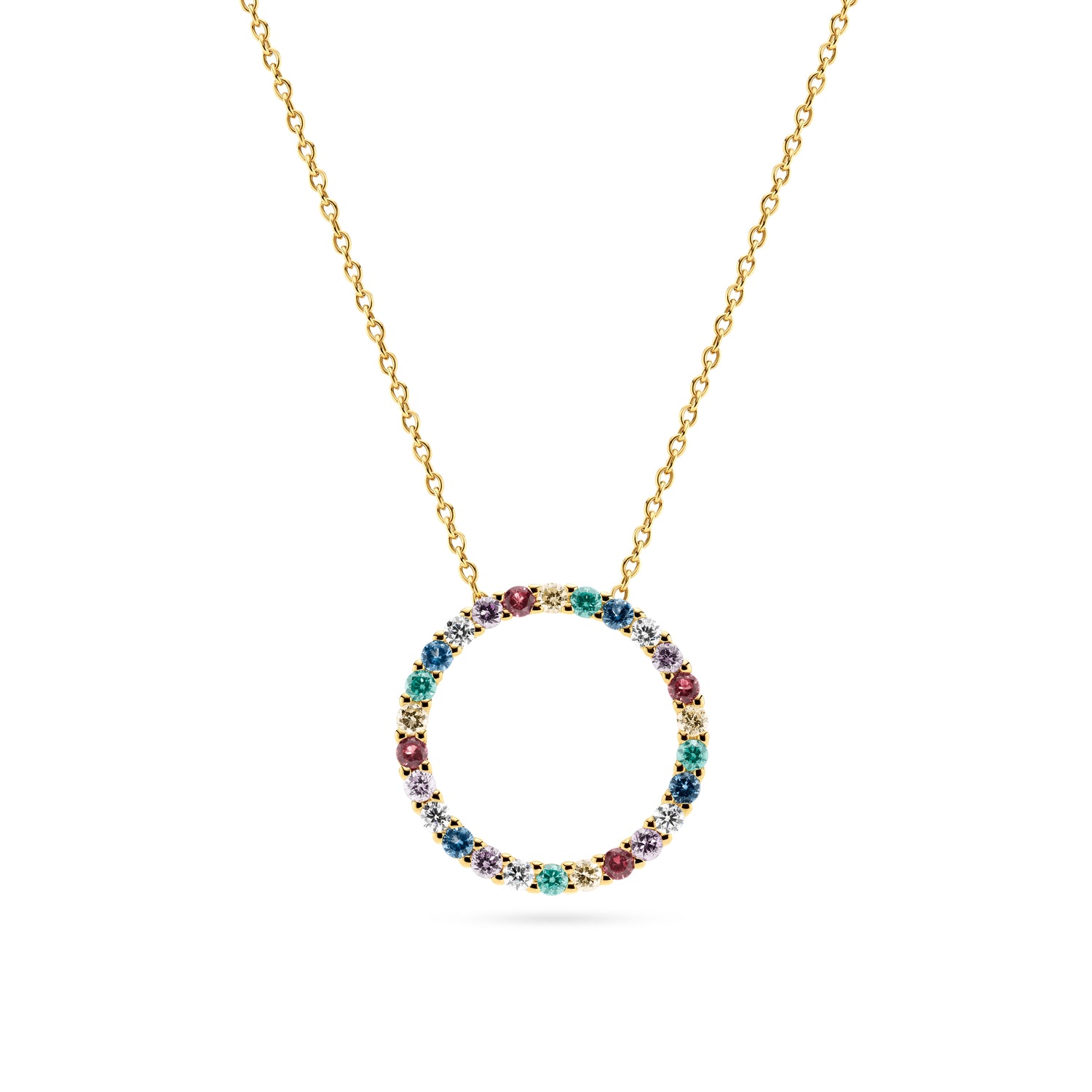 18K gold plated | Rainbow | 45-60 cm, 18K gold plated | Rainbow | 38-45 cm