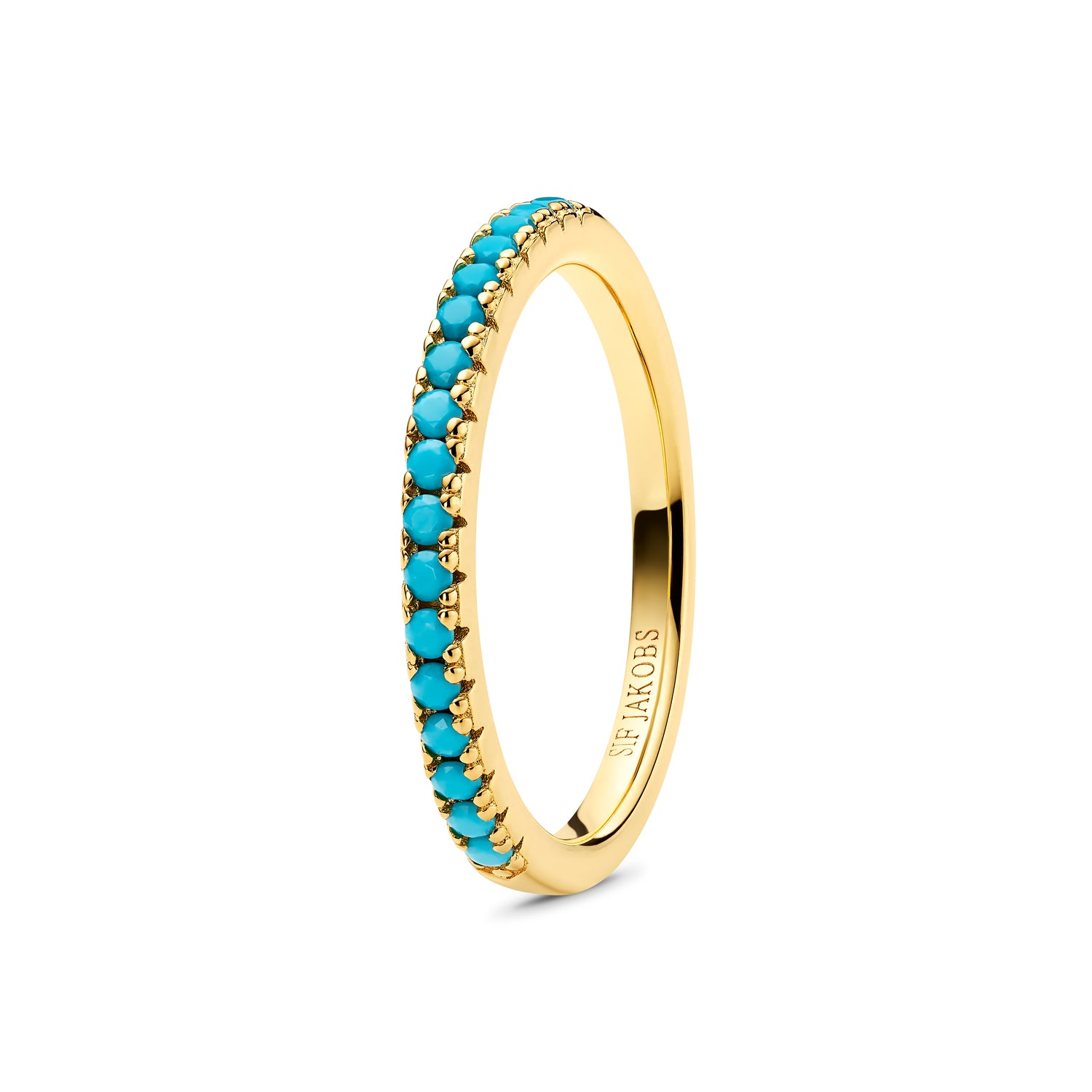 18K gold plated | Turquoise | 60, 18K gold plated | Turquoise | 58, 18K gold plated | Turquoise | 56, 18K gold plated | Turquoise | 54, 18K gold plated | Turquoise | 52, 18K gold plated | Turquoise | 50