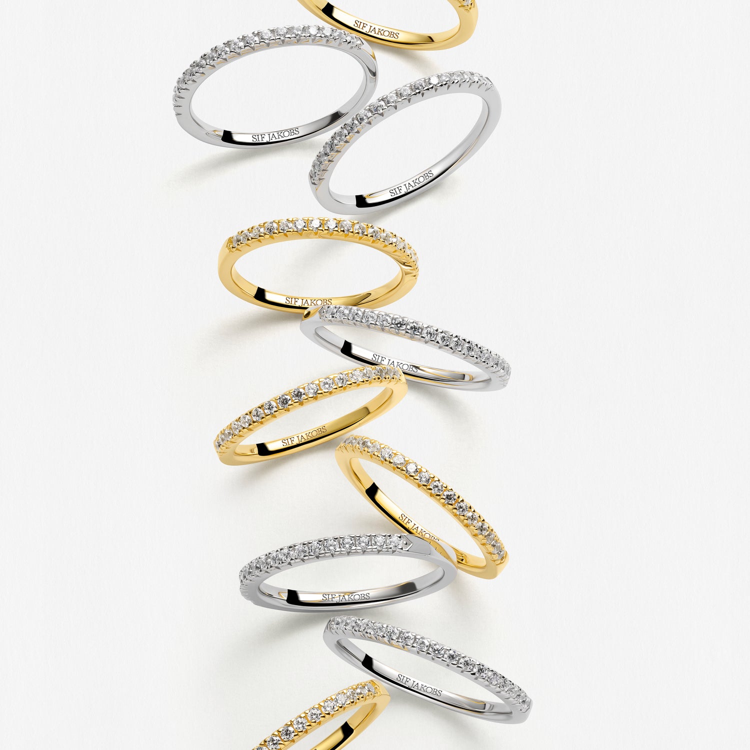 18K gold plated | White | 60, 18K gold plated | White | 58, 18K gold plated | White | 56, 18K gold plated | White | 54, 18K gold plated | White | 52, 18K gold plated | White | 50