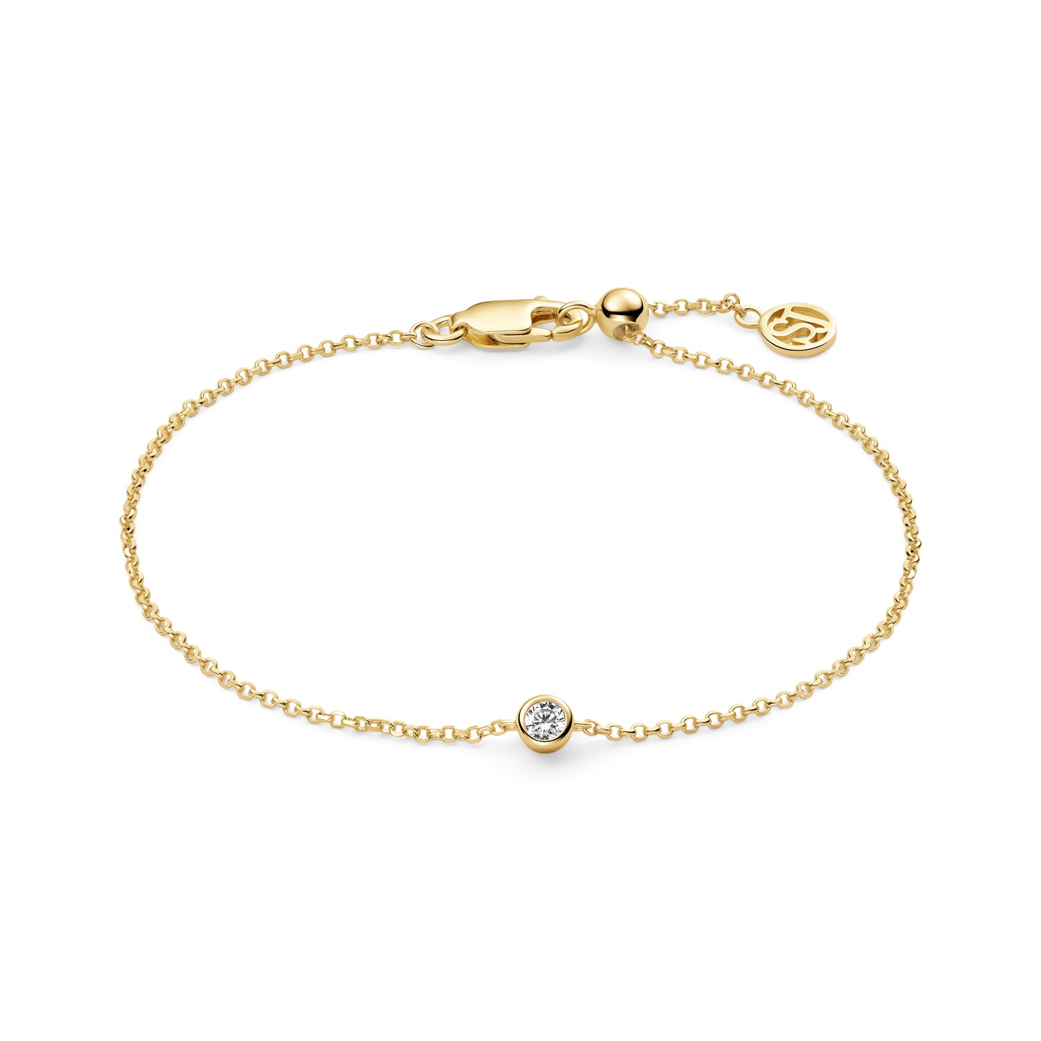 18K gold plated | White