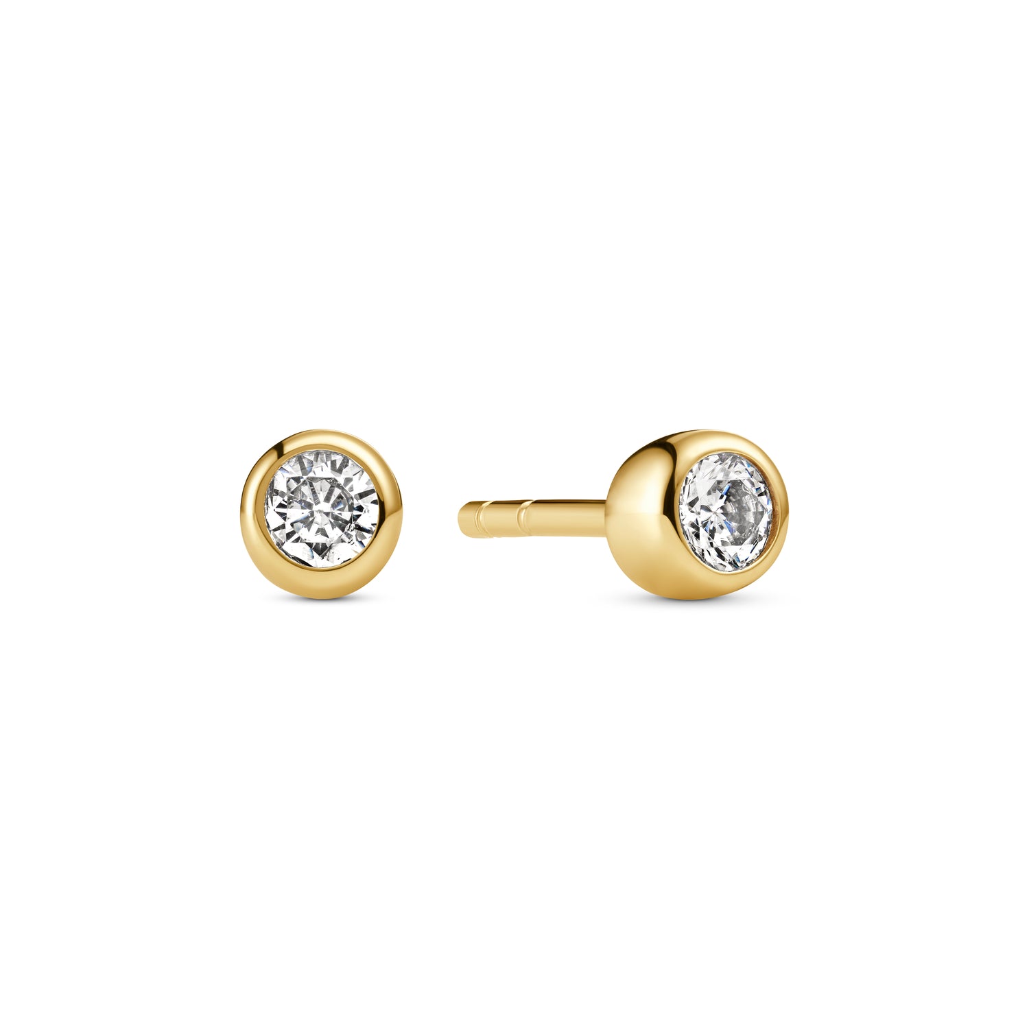 18K gold plated | White