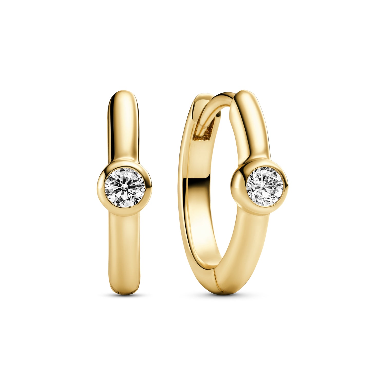 18K gold plated | White