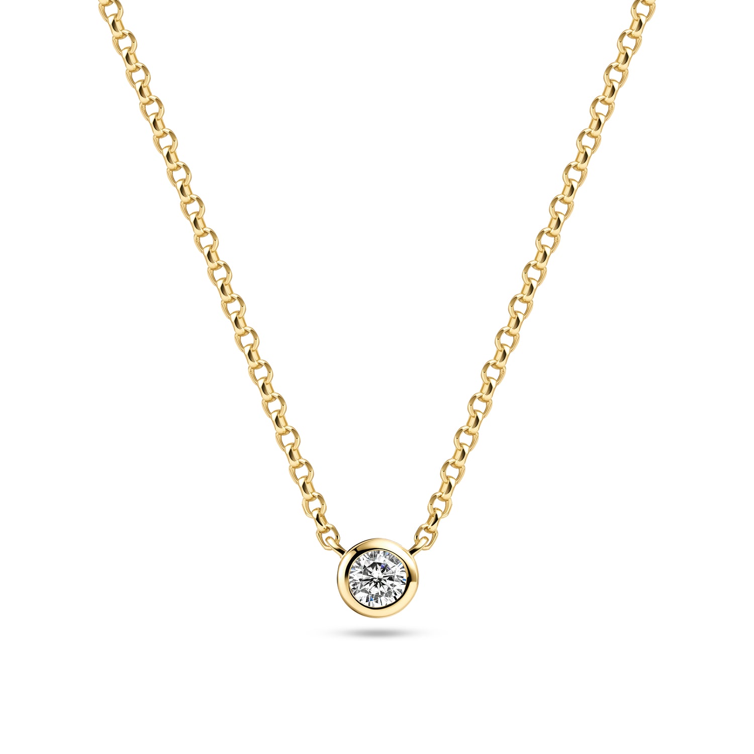 18K gold plated | White