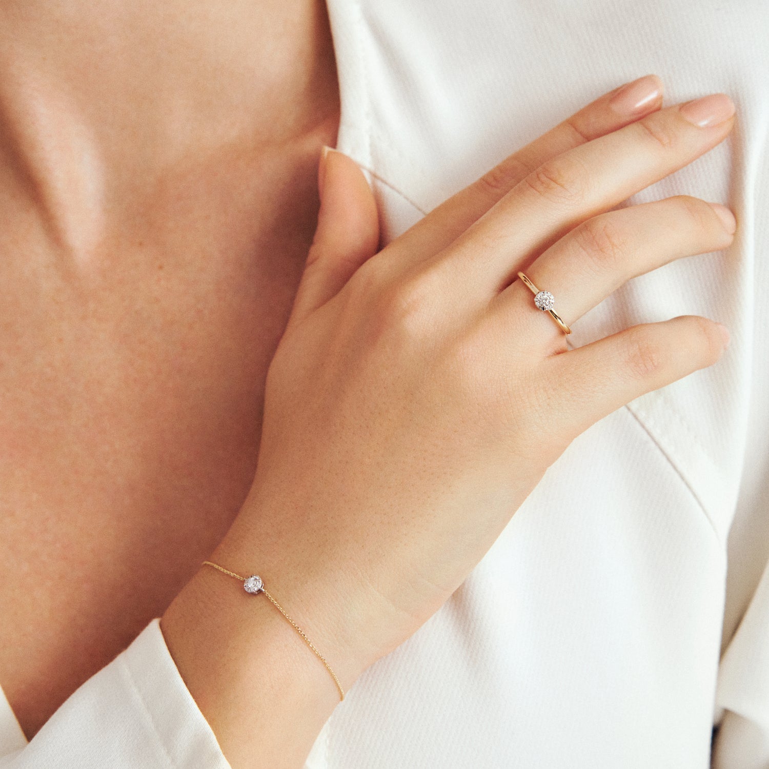 14k yellow & white gold