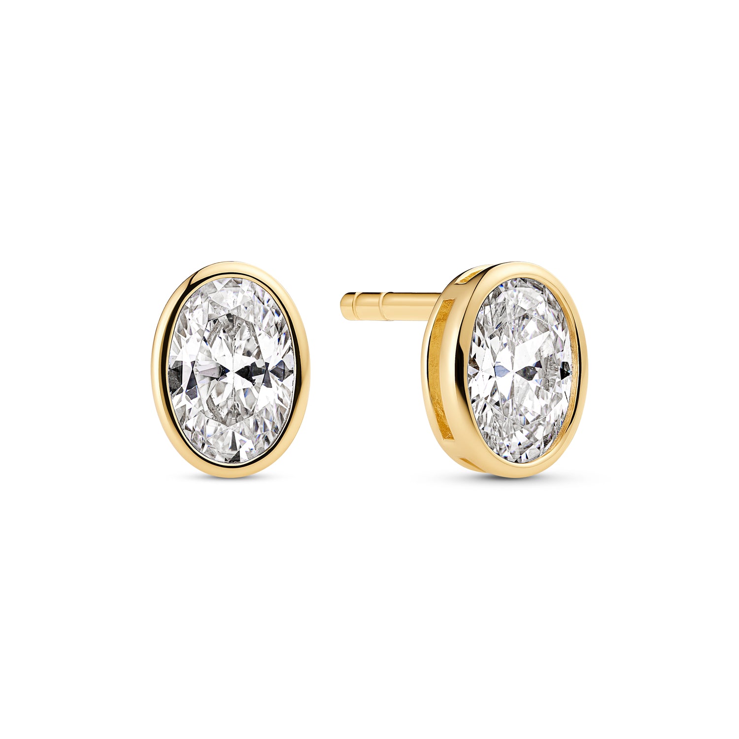 18K gold plated | White