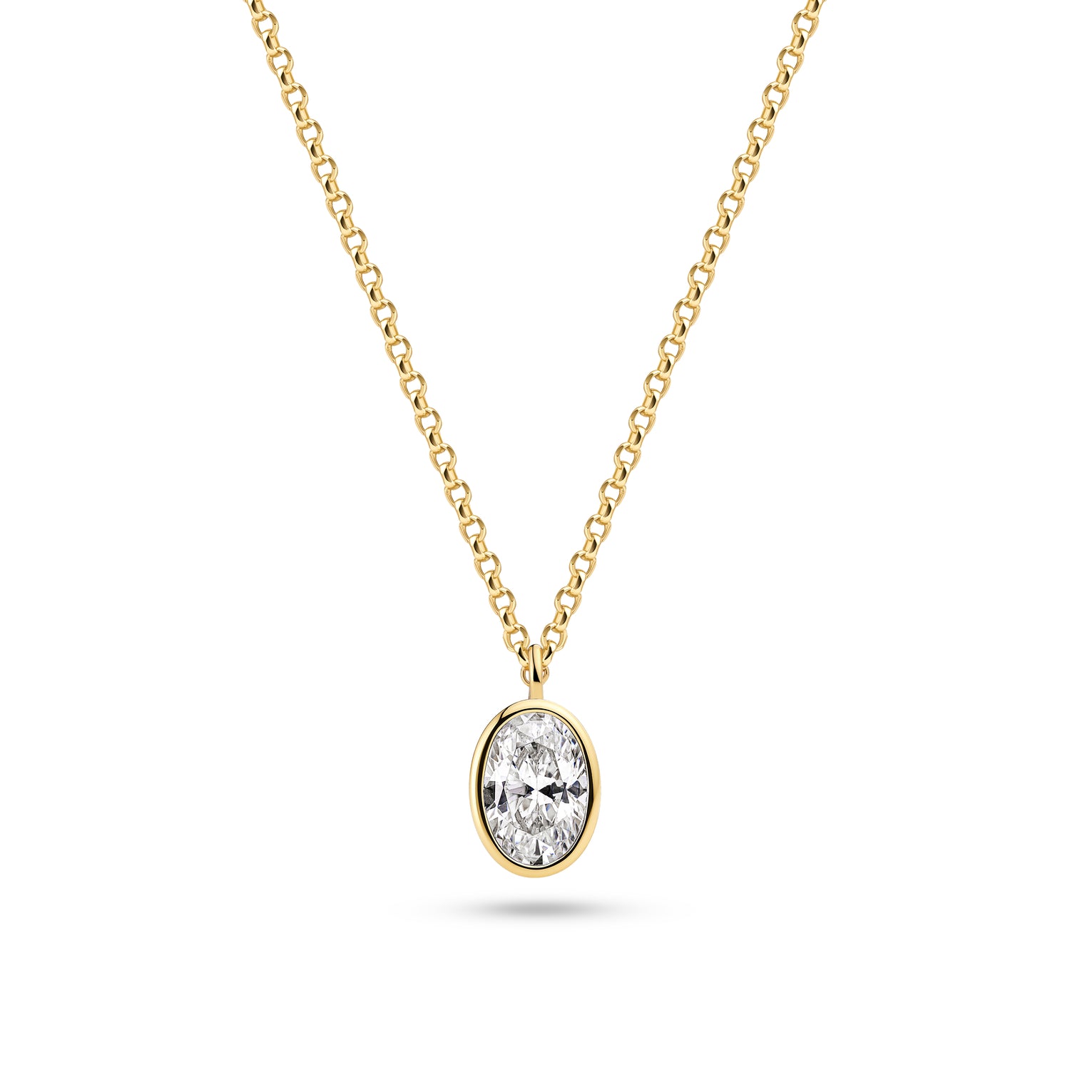 18K gold plated | White