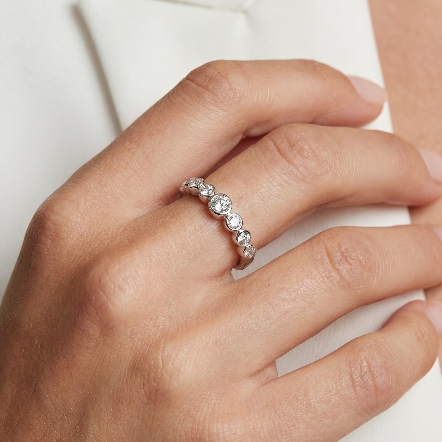 925 Sterling silver | White | 60, 925 Sterling silver | White | 58, 925 Sterling silver | White | 56, 925 Sterling silver | White | 54, 925 Sterling silver | White | 52, 925 Sterling silver | White | 50