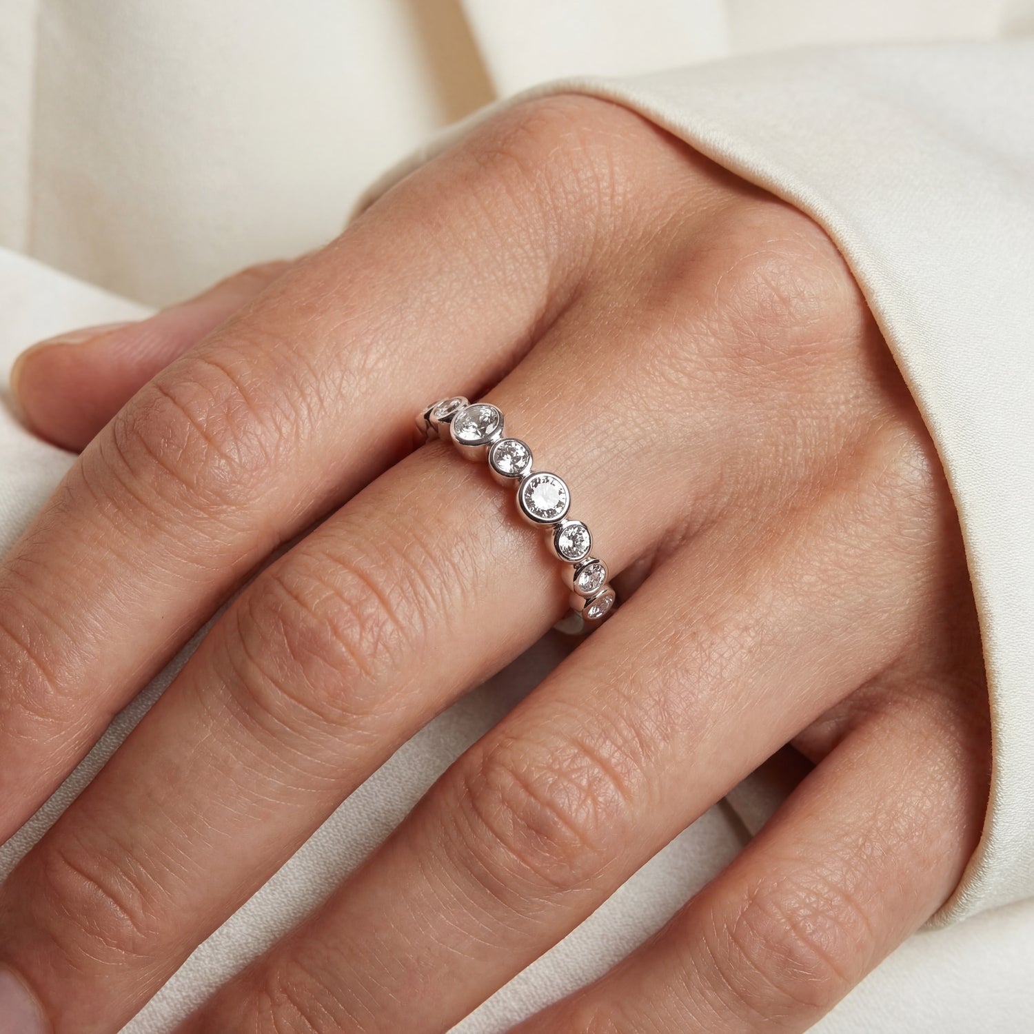 925 Sterling silver | White | 60, 925 Sterling silver | White | 58, 925 Sterling silver | White | 56, 925 Sterling silver | White | 54, 925 Sterling silver | White | 52, 925 Sterling silver | White | 50