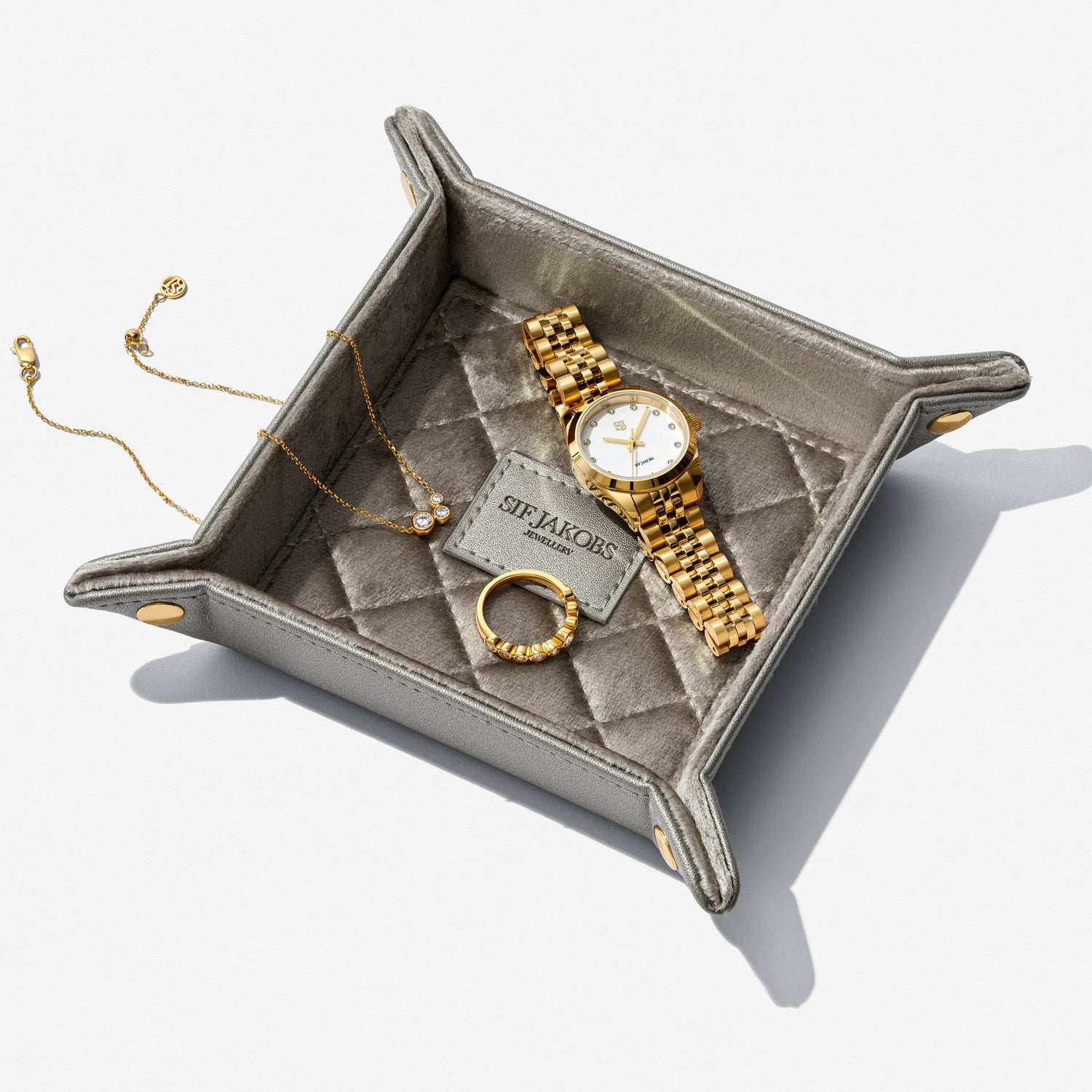 Jewellery Tray Piccolo Golden Grey - Sif Jakobs Jewellery 