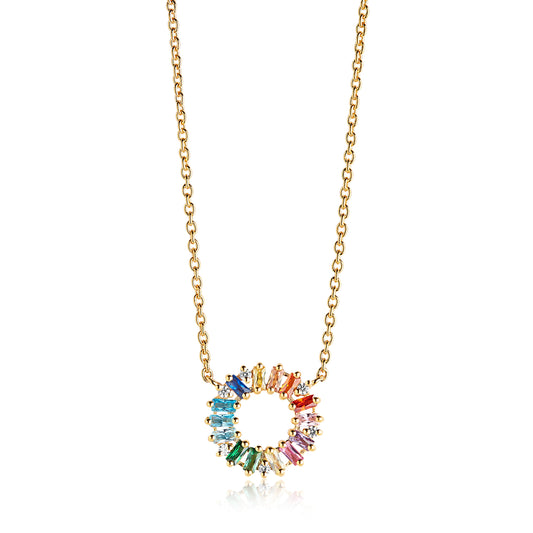 18K gold plated | Rainbow