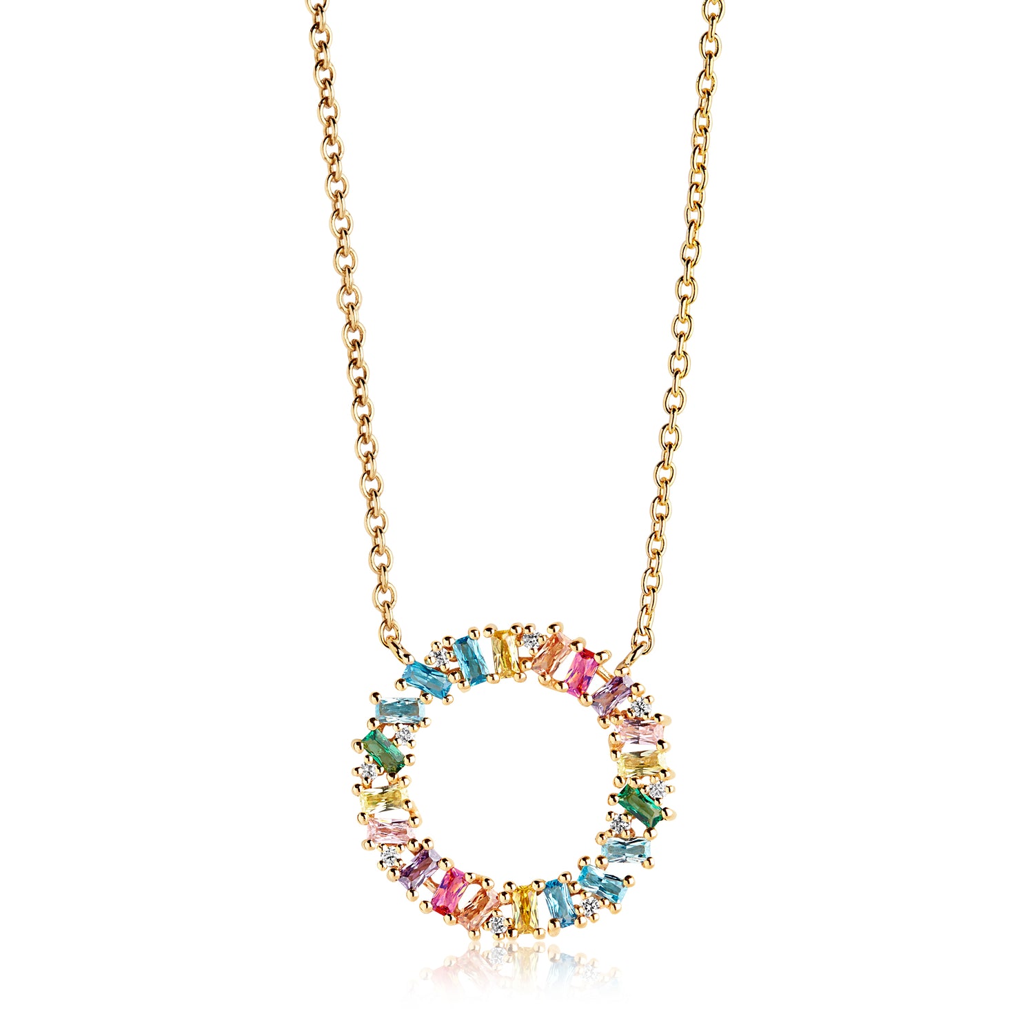 18K gold plated | Rainbow