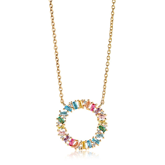 18K gold plated | Rainbow