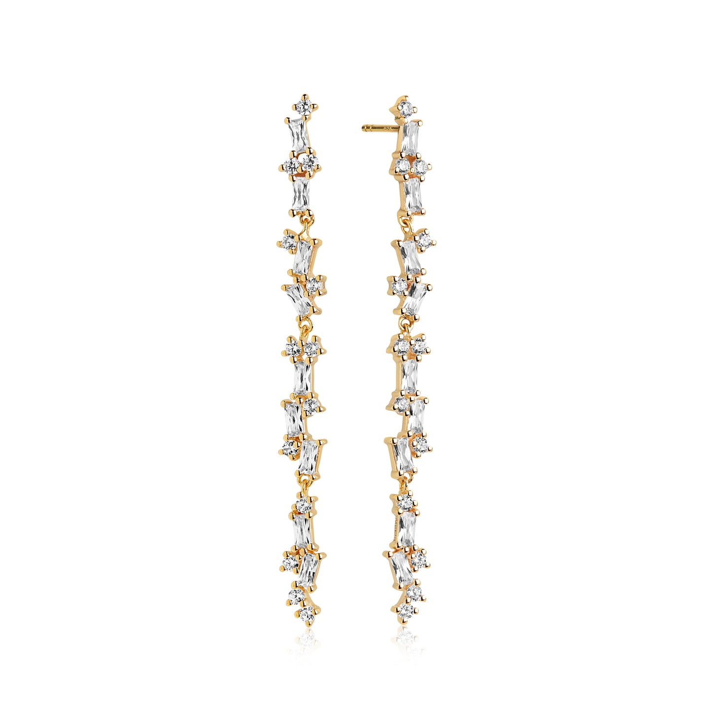 18K gold plated | White