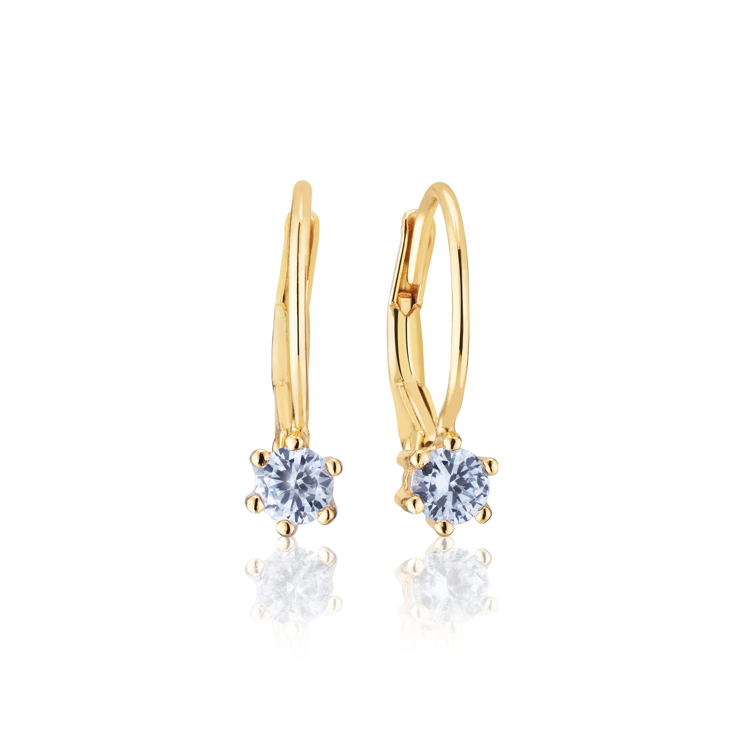 18K gold plated | Light blue